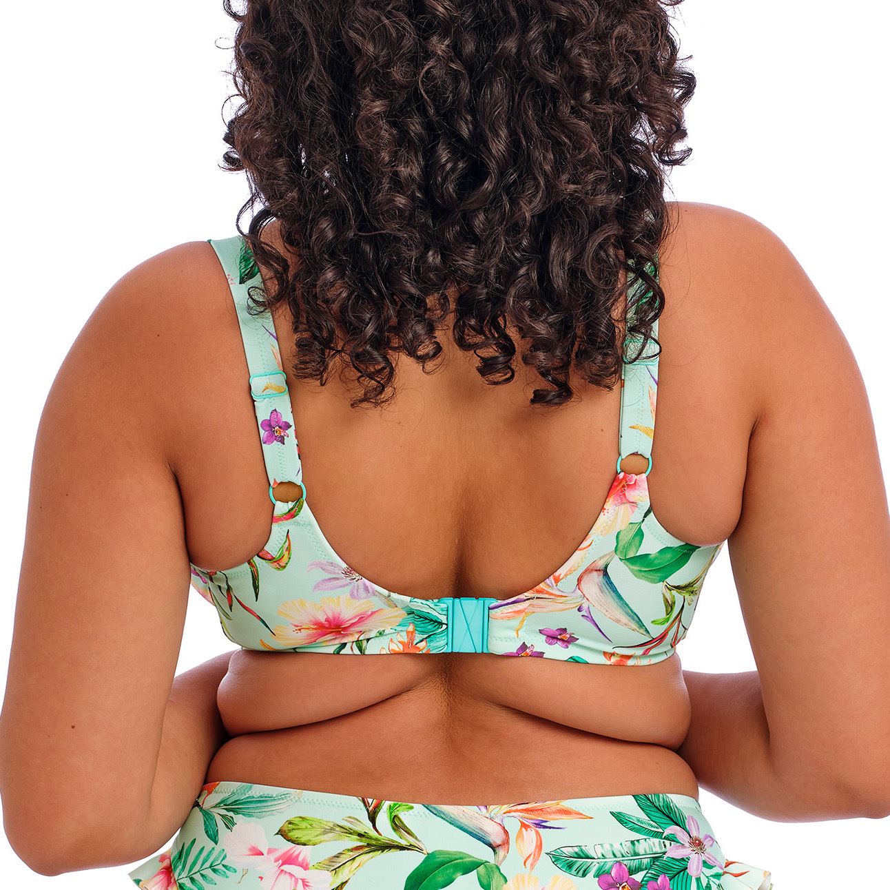 Elomi Sunshine Cove Plunge Bikini Top - Aqua