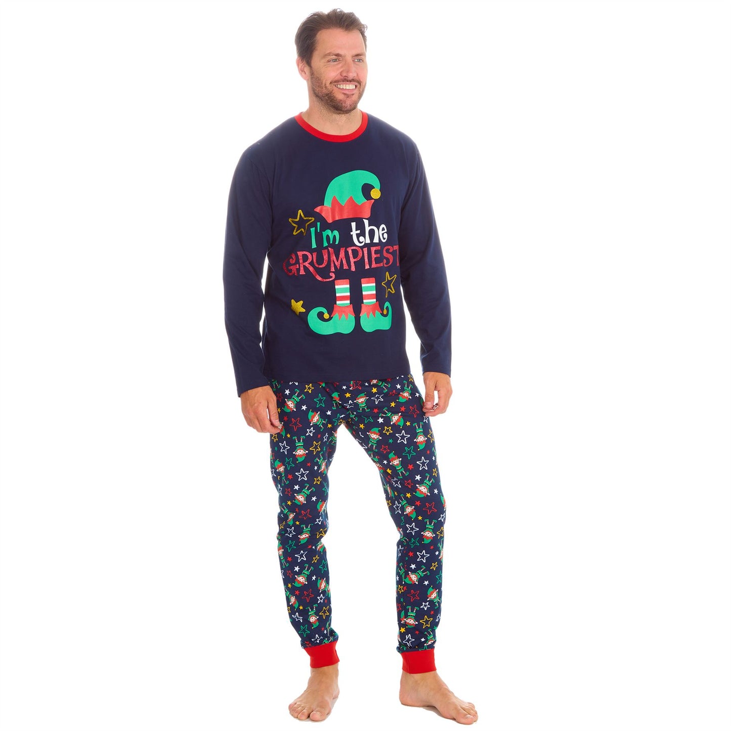 PJ's Mens 'I'm The Grumpiest' Christmas Pyjamas