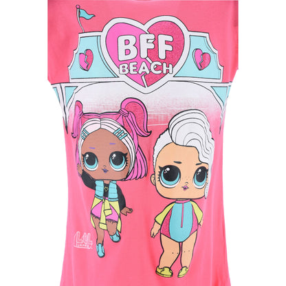 Girls LOL Surprise 'BFF Beach' Nightdress - Fushcia