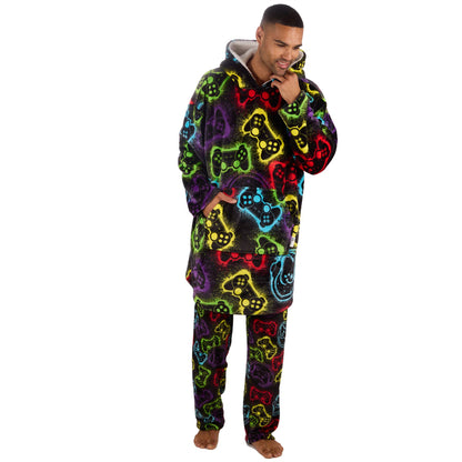 Huggable Hoodie Mens Fleece Oversized Hoodie - Gaming