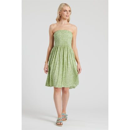 Pistachio Ditsy Floral 3 In 1 Dress - Green