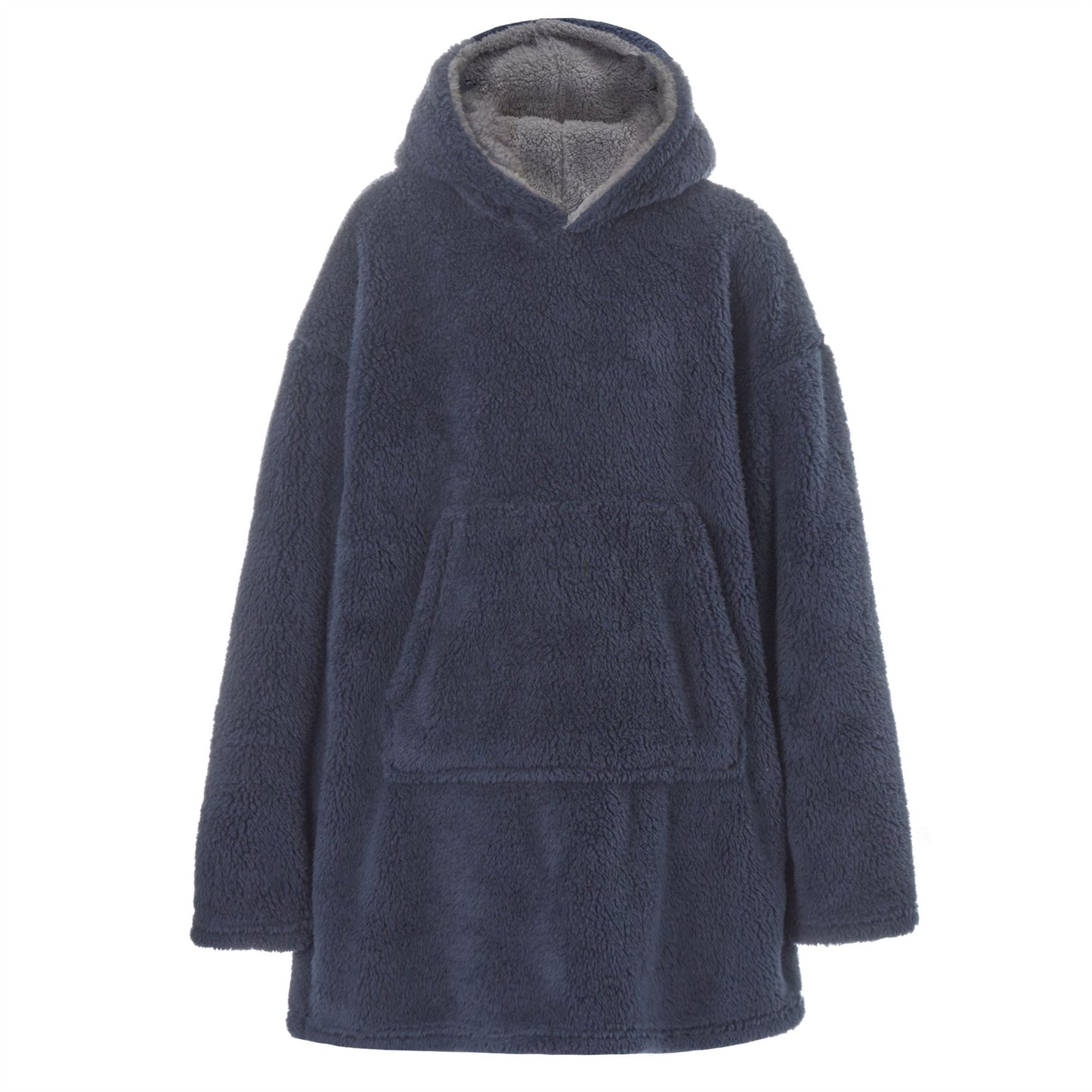 Huggable Hoodie Kids Snuggle Fleece Oversized Hoodie - Navy