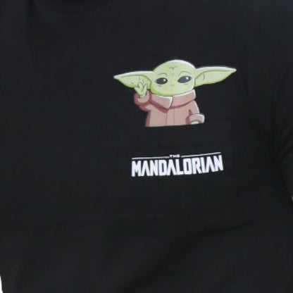 Mens Mandalorian Yoda Pyjamas - Black