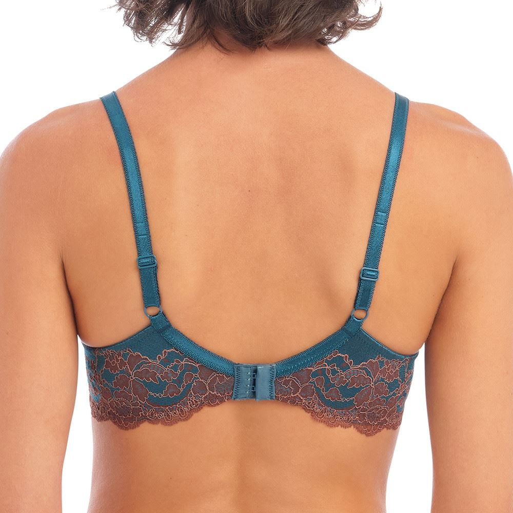 Wacoal Lace Affair Contour Bra - Blue Coral/Cherry Mahogany