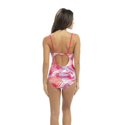 Tom Franks Tropical Print Swimsuit - White Floral