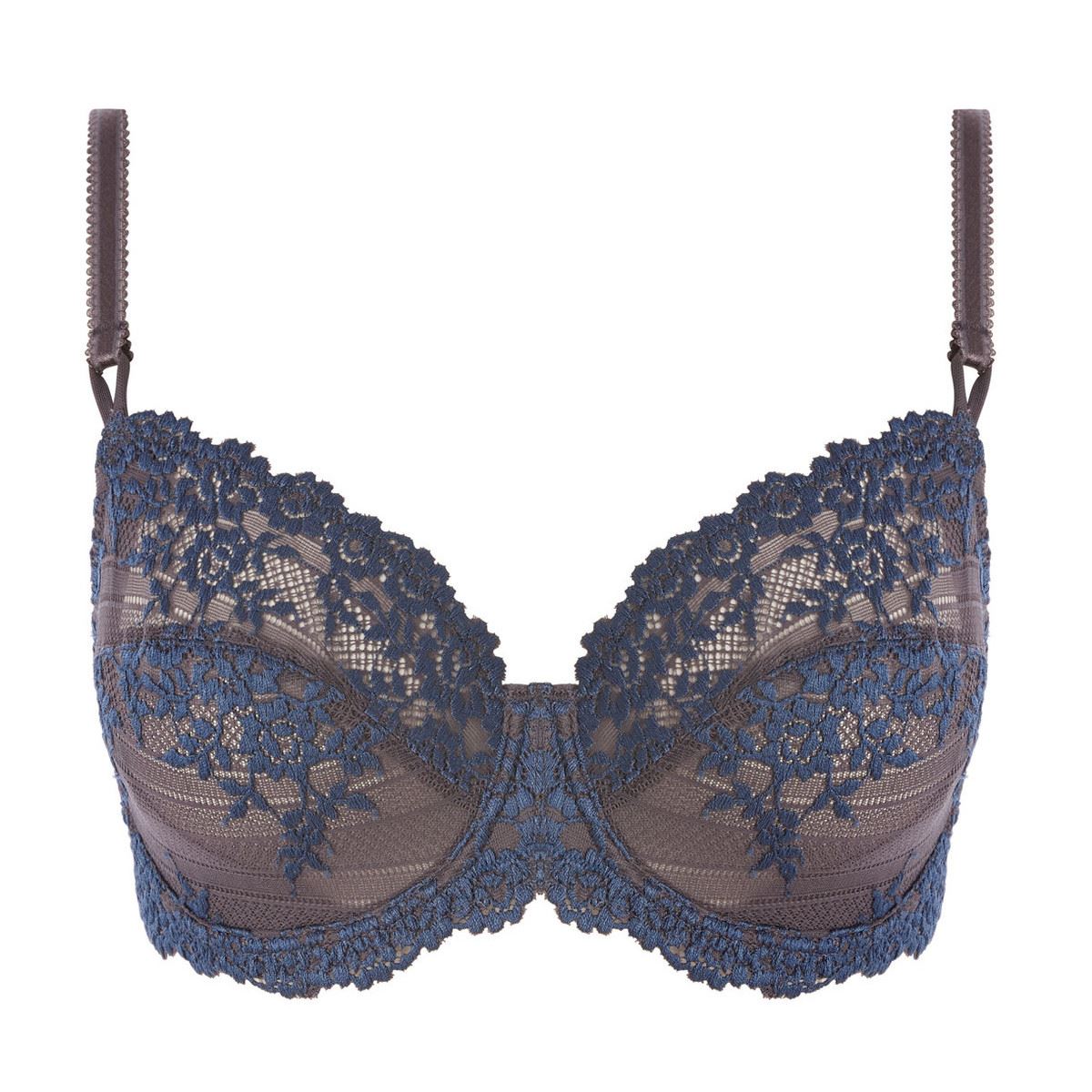 Wacoal Embrace Lace Underwired Bra - Nine Iron/Ensign Blue Wacoal