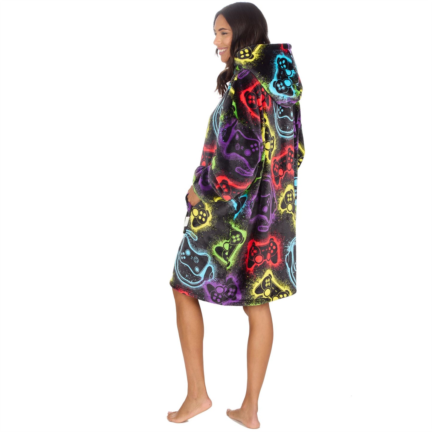 Huggable Hoodie Mens Fleece Oversized Hoodie - Gaming