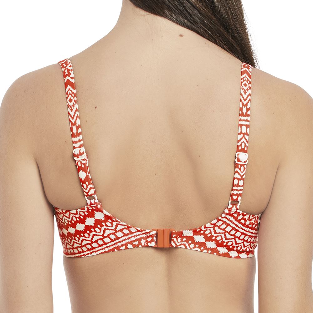 Fantasie Sidari Wrap Front Full Cup Bikini Top - Grenadine