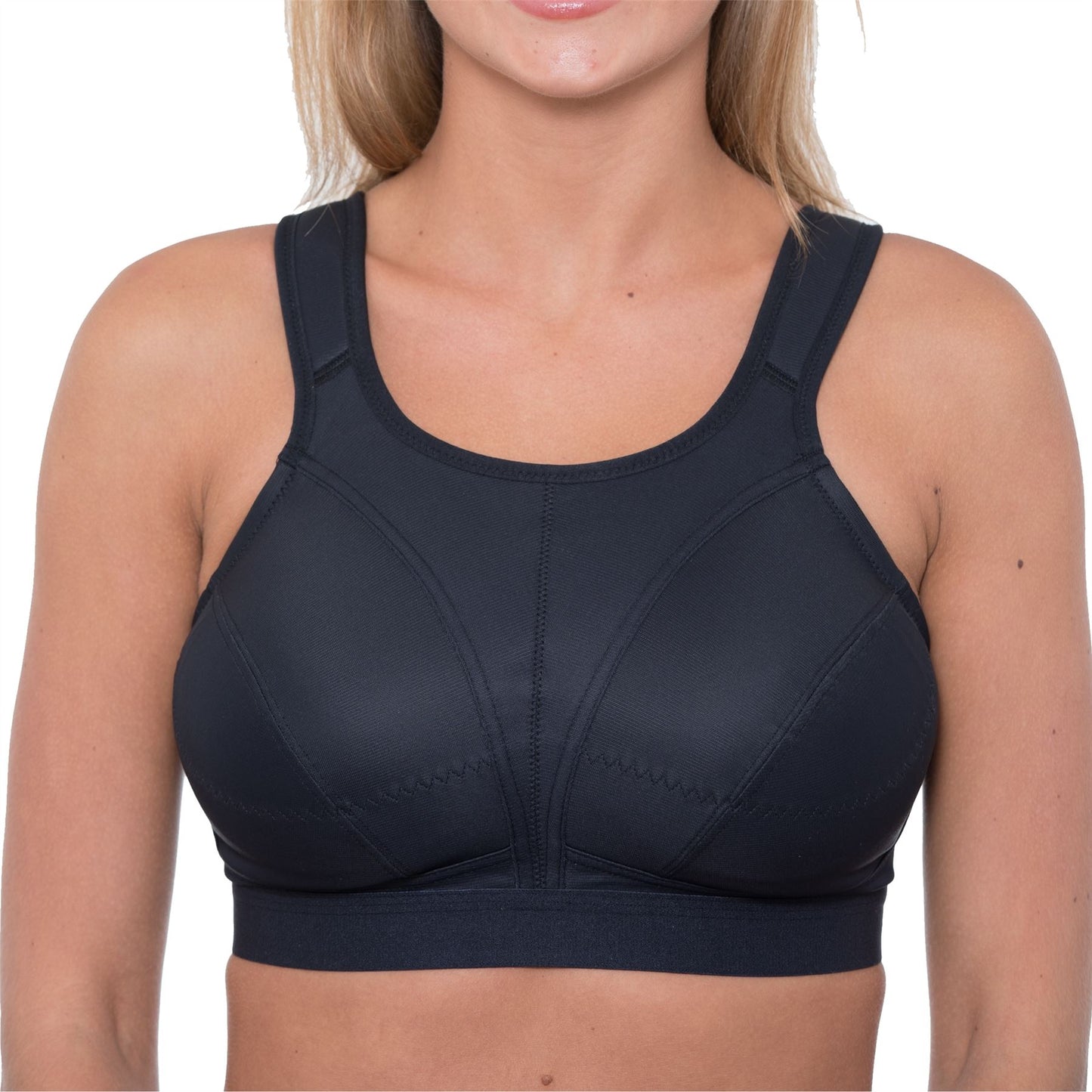 Gemm Crop Top Sports Bra - Black
