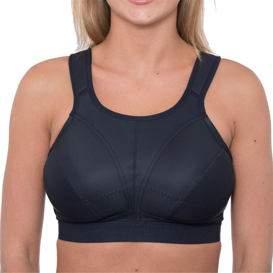 Gemm Crop Top Sports Bra - Black