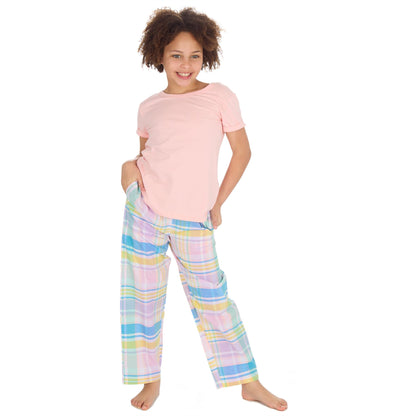 Forever Dreaming Girls Jersey Top and Woven Bottoms - Pink