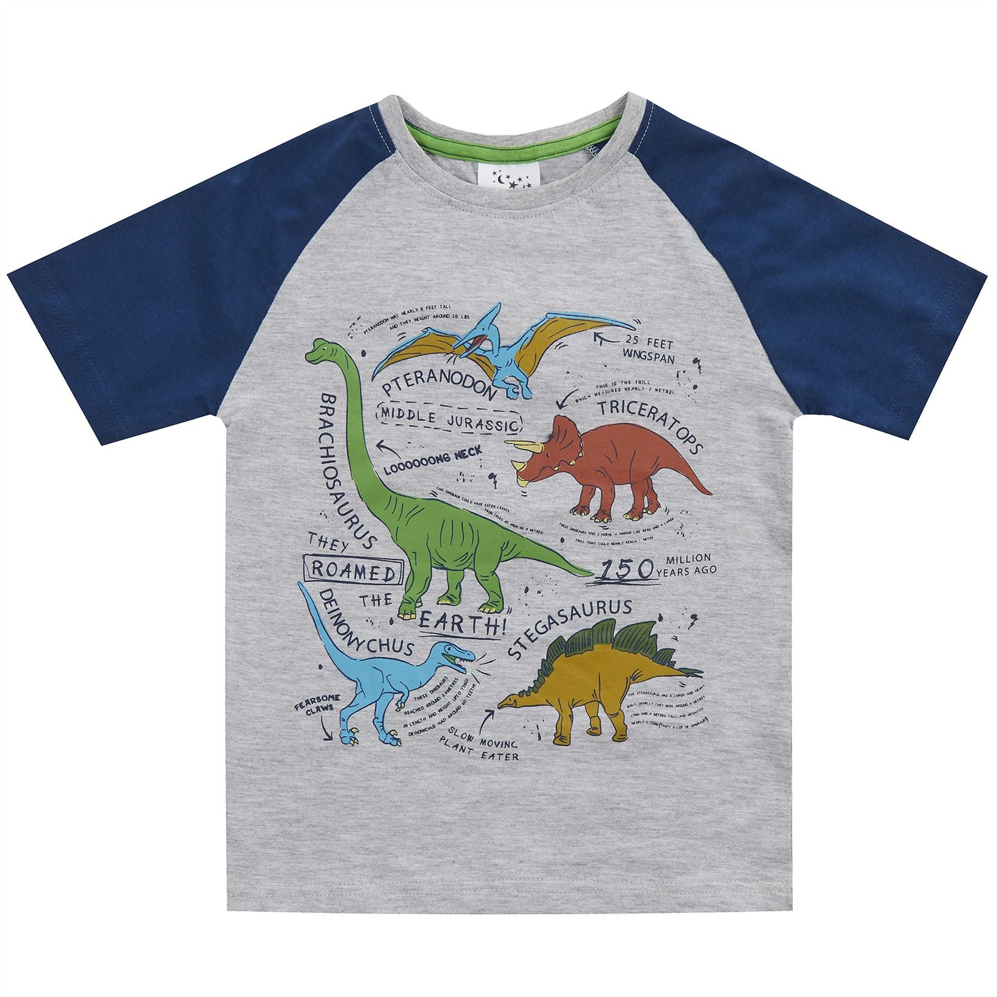 Minikidz Kids Dinosaur Pyjamas - Grey/Multi