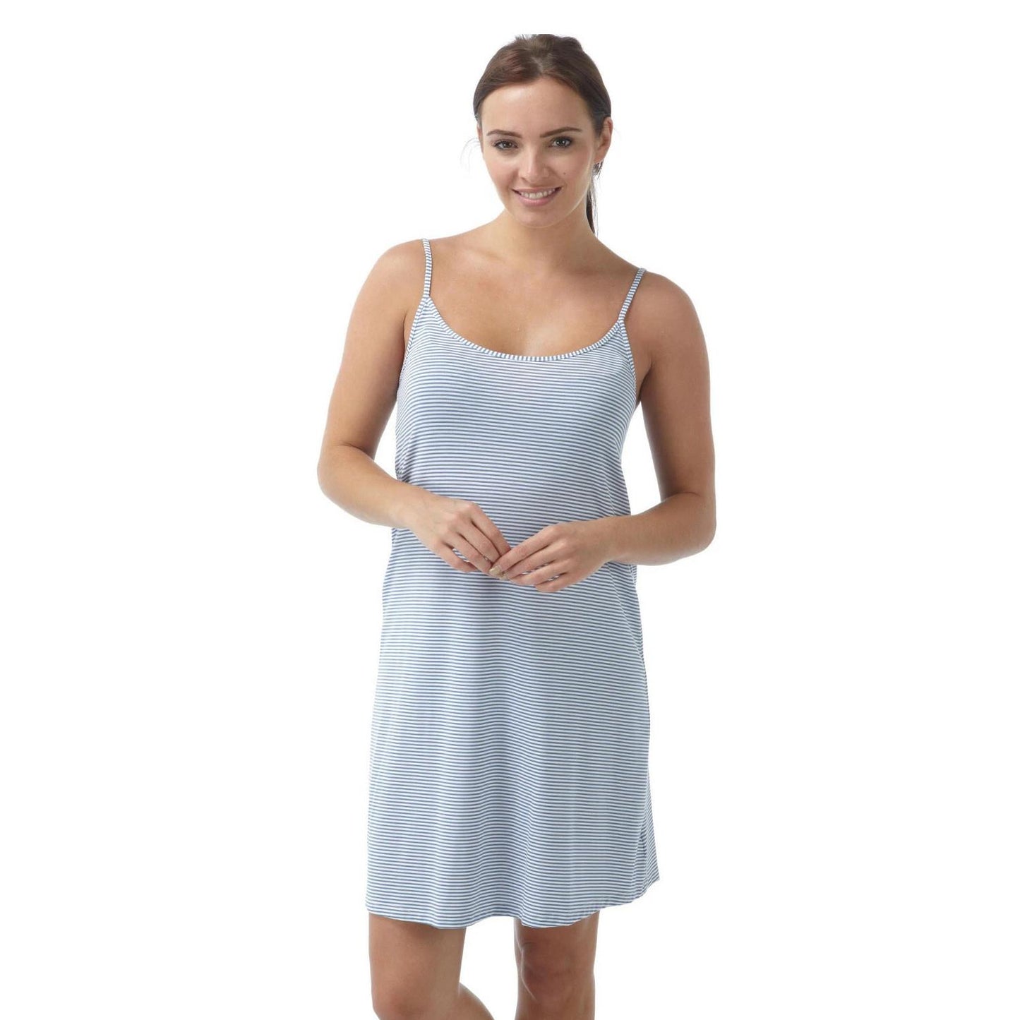 Indigo Sky Stripe Chemise