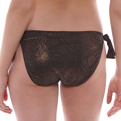 Fantasie St Barts Mid Rise Scarf Tie Bikini Brief - Bronze