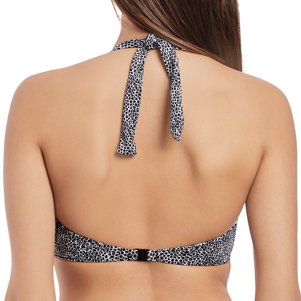 Freya Run Wild Banded Halter Bikini Top - Black