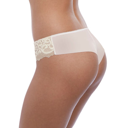 Wacoal Lace Essentiel Tanga - Cream/Powder