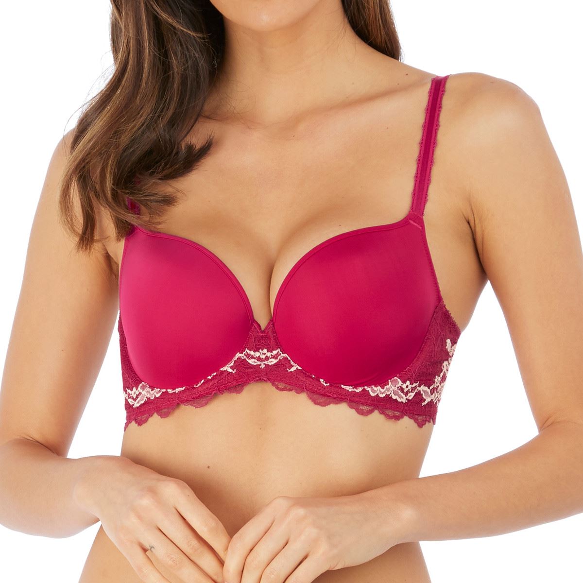 Wacoal Lace Perfection Contour Bra - Cerise