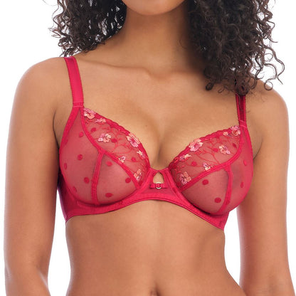 Freya Awakening Plunge Bra - Red
