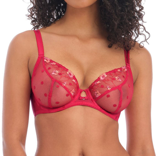 Freya Awakening Plunge Bra - Red