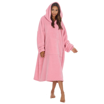 Huggable Hoodie Womens Bonded Oversized Hoodie - Pink