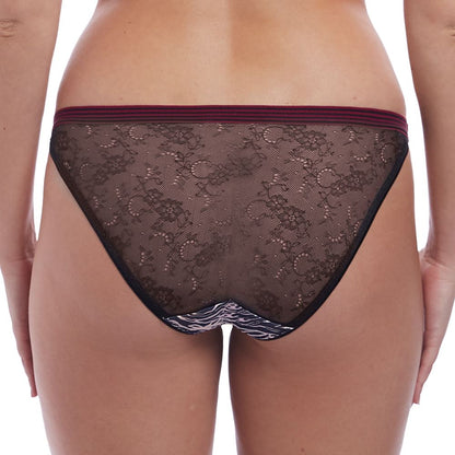 Freya Wild Brief - Black Zebra