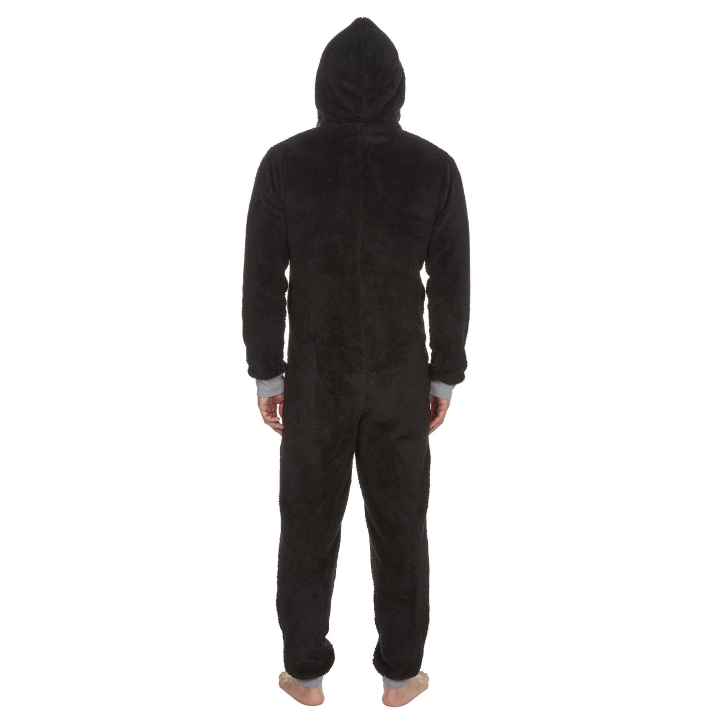 Onezee Mens Snuggle Fleece Onesie - Black