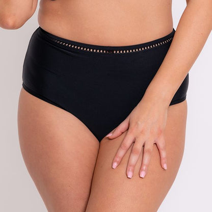 Curvy Kate First Class High Waist Bikini Brief - Black