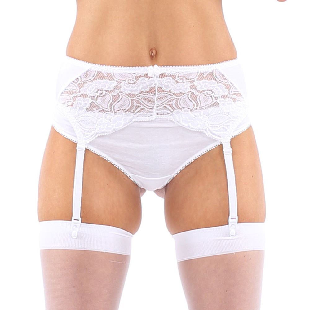 Classified Deep Suspender Belt - Ivory
