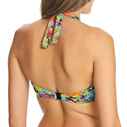 Freya Island Girl Banded Halter Bikini Top - Black