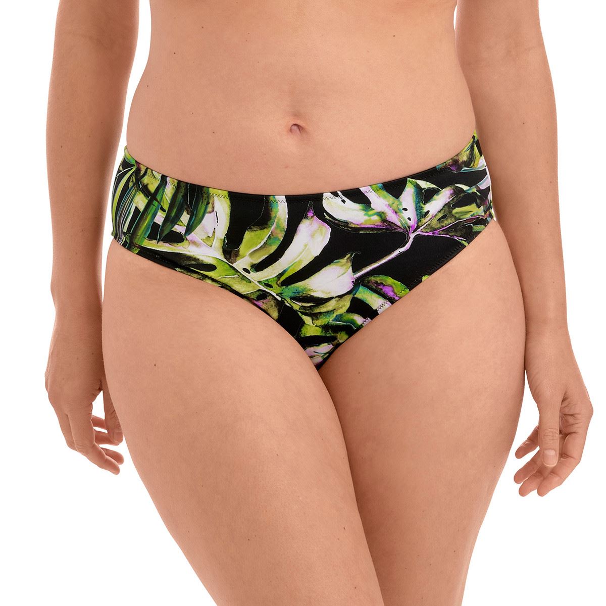 Fantasie Palm Valley Mid Rise Bikini Brief - Black