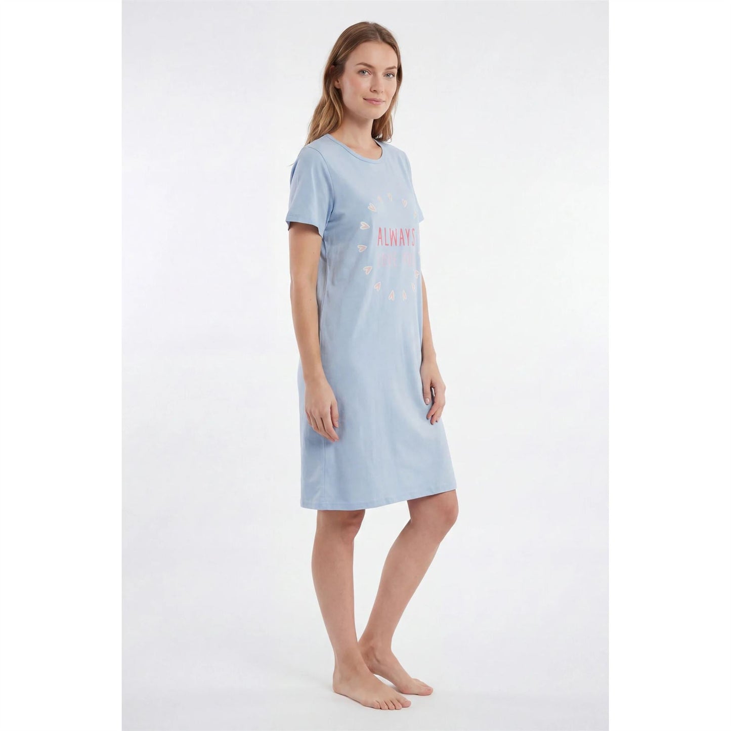 Gaubert Womens 'Always Love You' Nightdress - Blue Gaubert