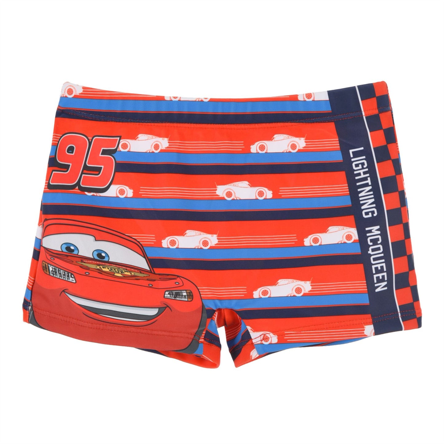 Boys Disney Cars Lightning McQueen Swim Shorts - Red