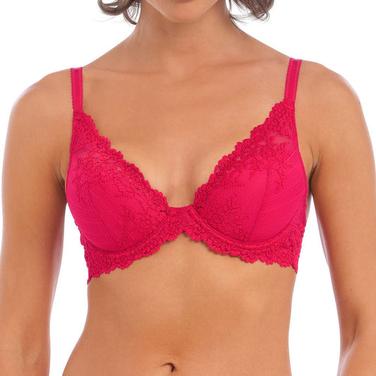 Wacoal Embrace Lace Plunge Bra - Persian Red