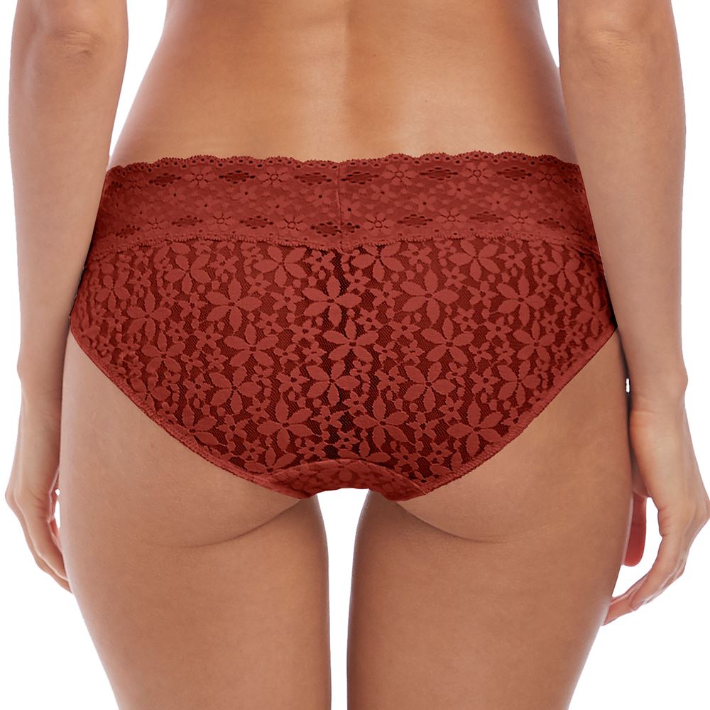 Wacoal Halo Lace Brief - Red Pear