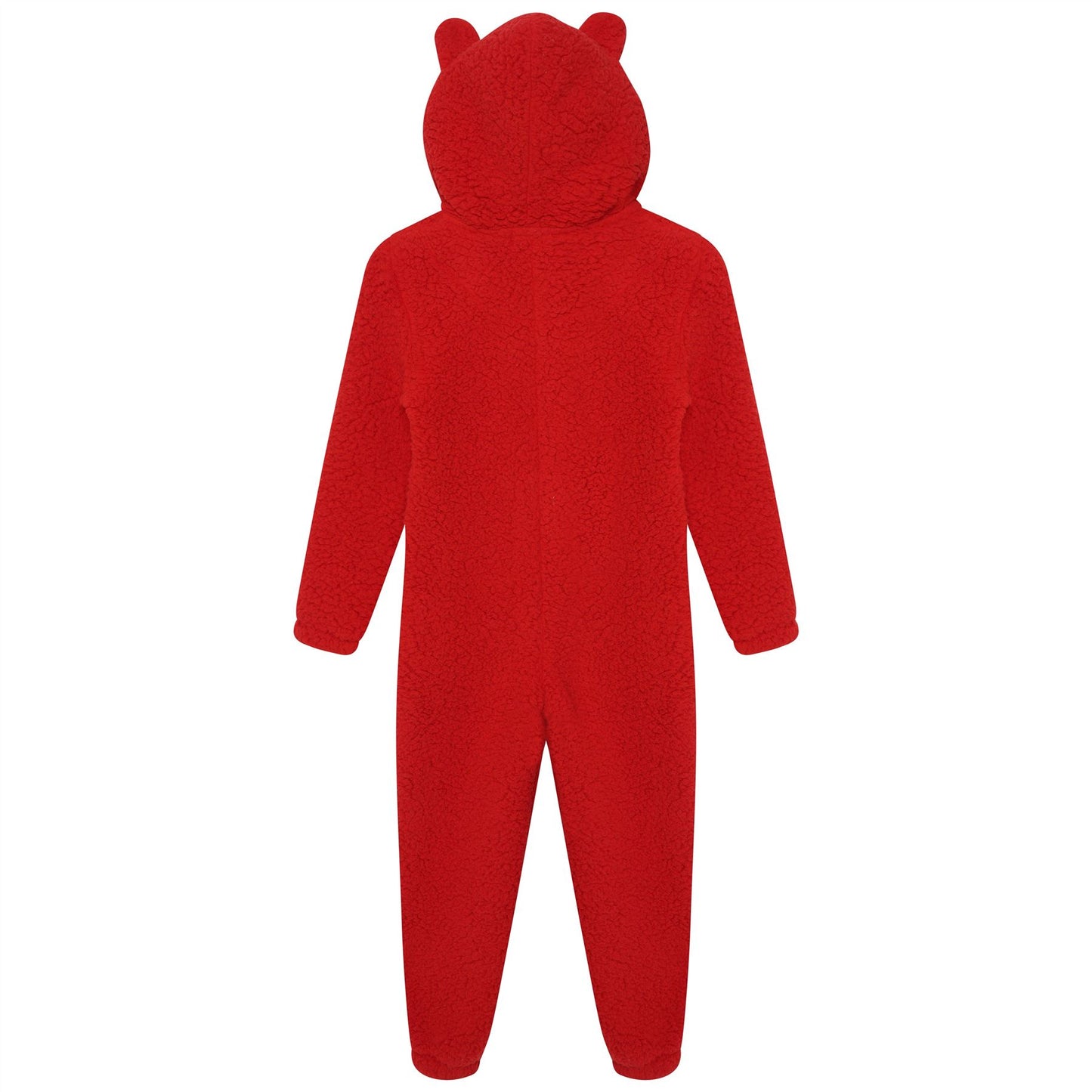 Nifty Kids Sherpa Fleece Onesie - Red