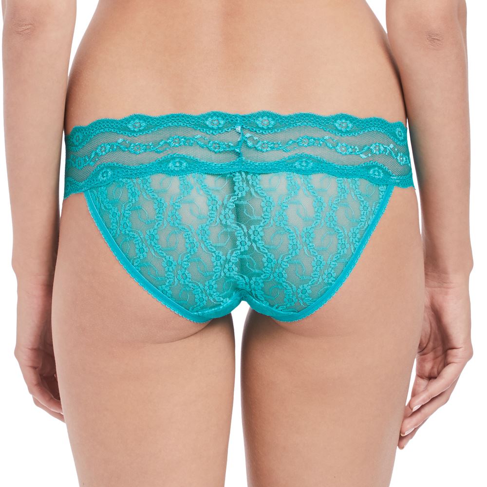 B.Tempt'd Lace Kiss Brief - Peacock Blue