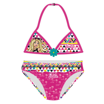 Girls Barbie Geometric Bikini Set - Multi