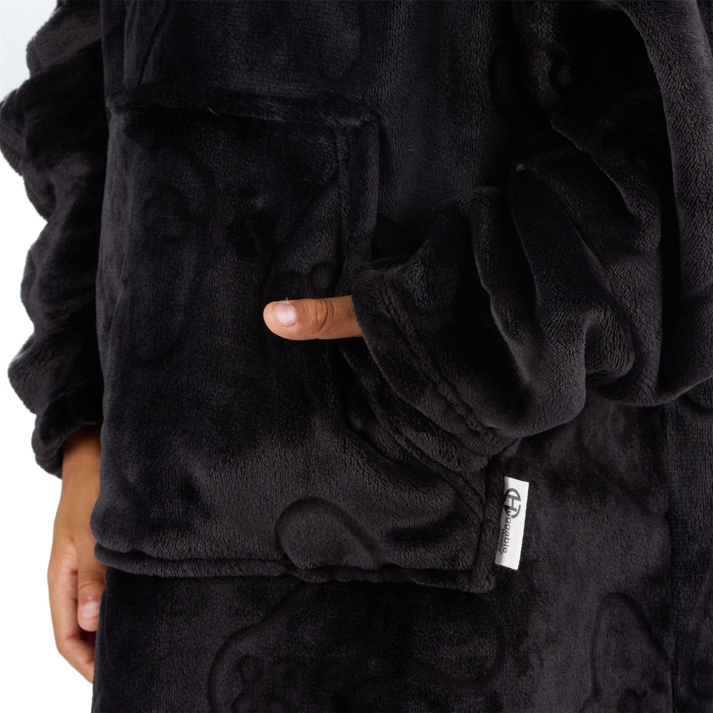 Huggable Hoodie Kids Fleece Oversized Embossed Hoodie - Gamer