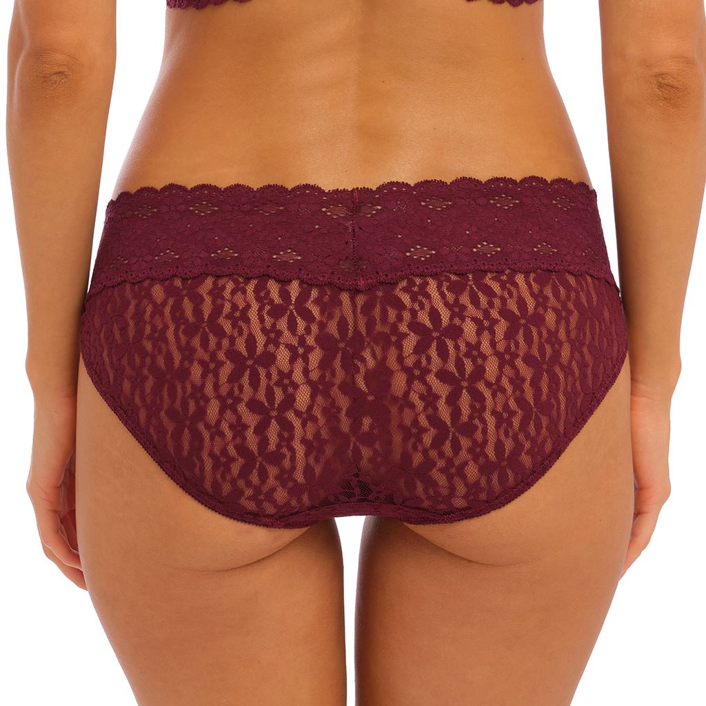 Wacoal Halo Lace Brief - Zinfandel
