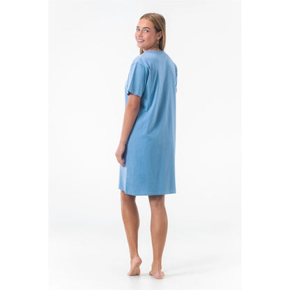Gaubert Womens 'Coffee Break' Nightdress - Blue Gaubert