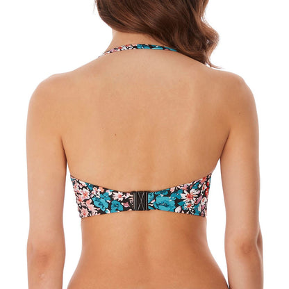 Freya Water Meadow Twist Bandeau Bikini Top - Multi