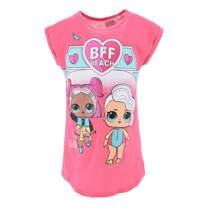 Girls LOL Surprise 'BFF Beach' Nightdress - Fushcia