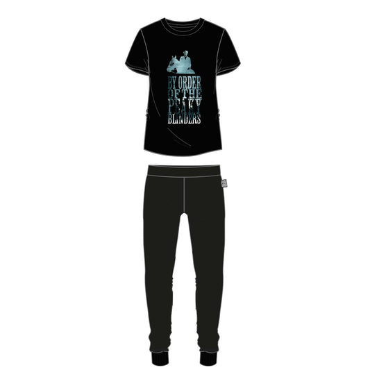 Mens Peaky Blinders Pyjamas - Black