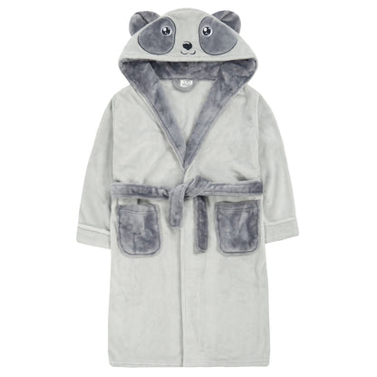 4Kidz Kids Novelty Panda Robe - Grey