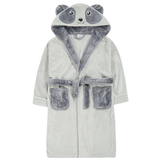4Kidz Kids Novelty Panda Robe - Grey