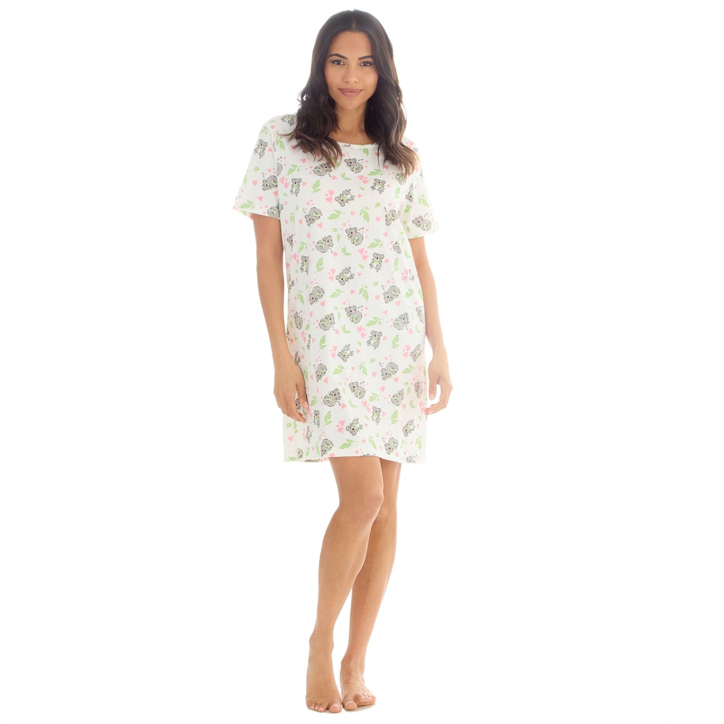 Forever Dreaming Koalas Womens Nightdress - Ivory/Multi