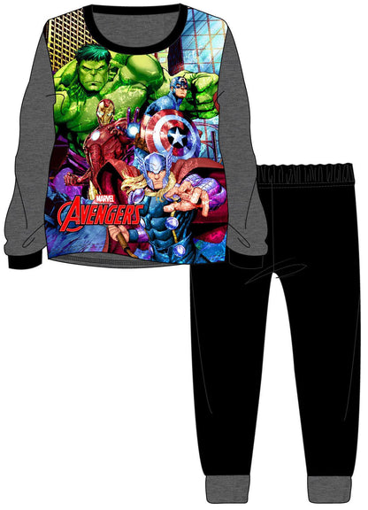 Boys Avengers Pyjamas - Grey/Black