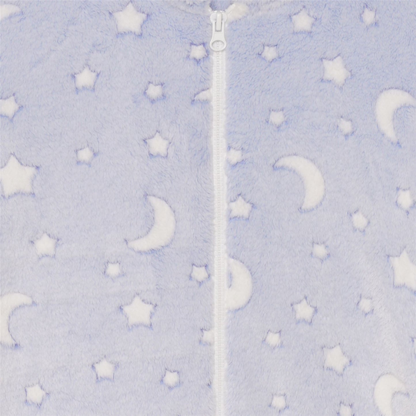 Nifty Kids Moon/Stars Fleece Onesie - Blue