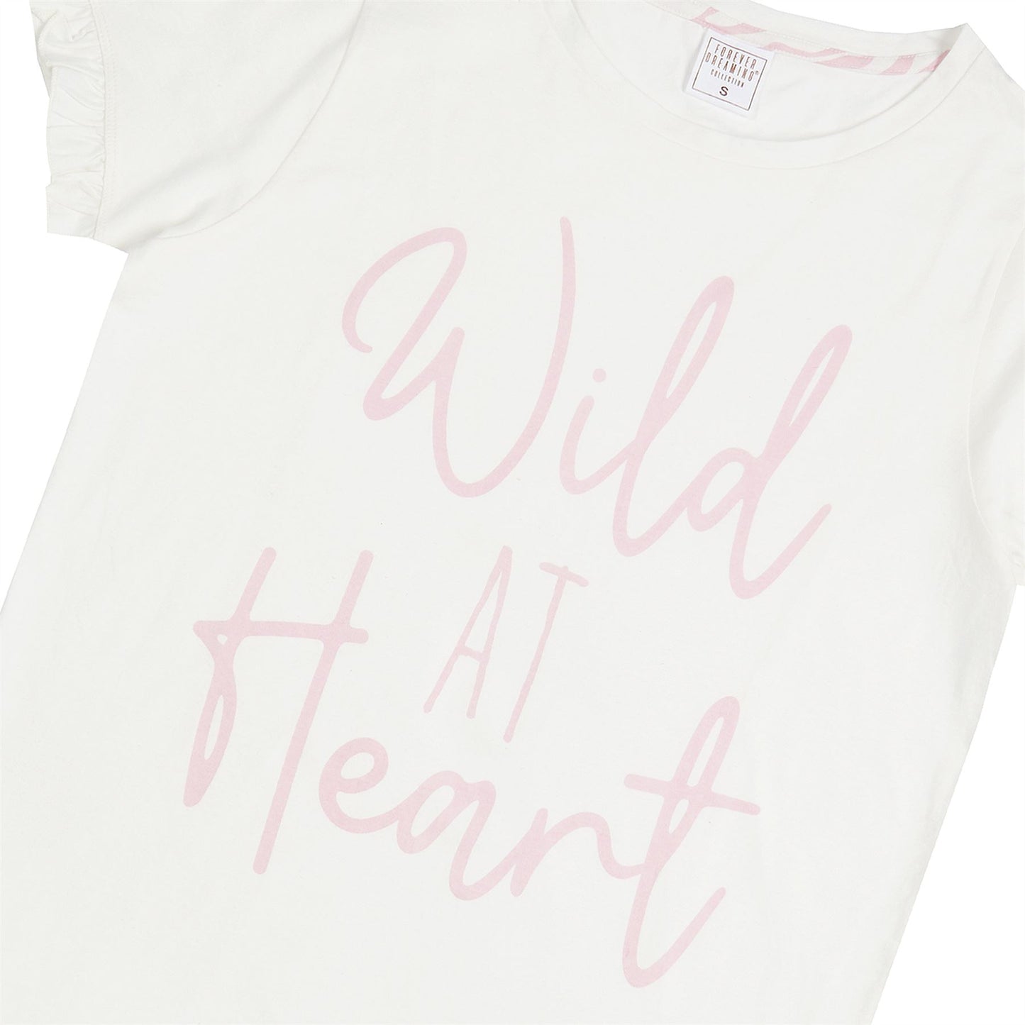 Forever Dreaming Womens 'Wild At Heart' Pyjama Set - Winter White