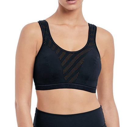 Freya Active Force Crop Top Soft Cup Bra - Atomic Navy